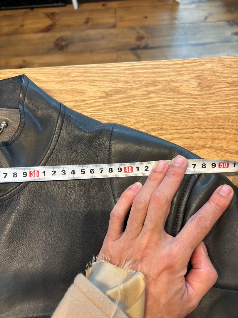 最終価格　ルイヴィトン　レザージャケット　ライダース　カフェレーサー　革ジャン