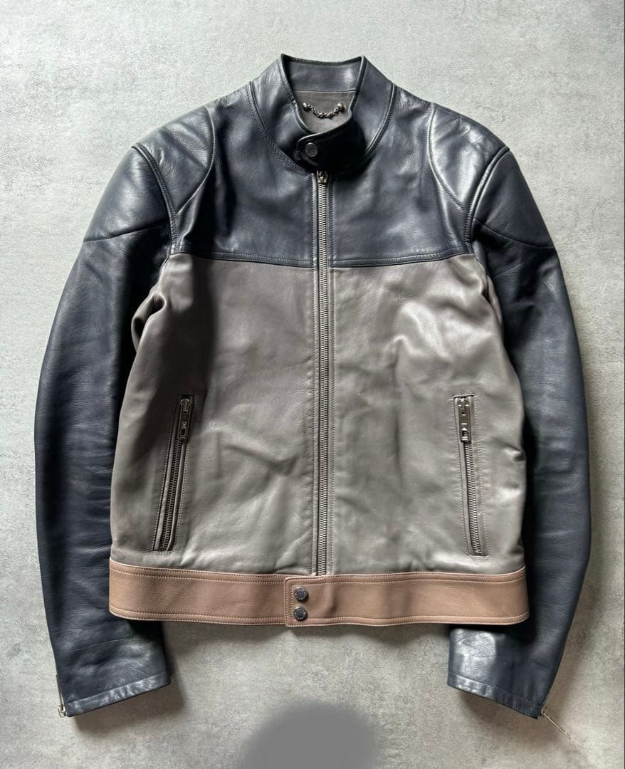 最終価格　ルイヴィトン　レザージャケット　ライダース　カフェレーサー　革ジャン