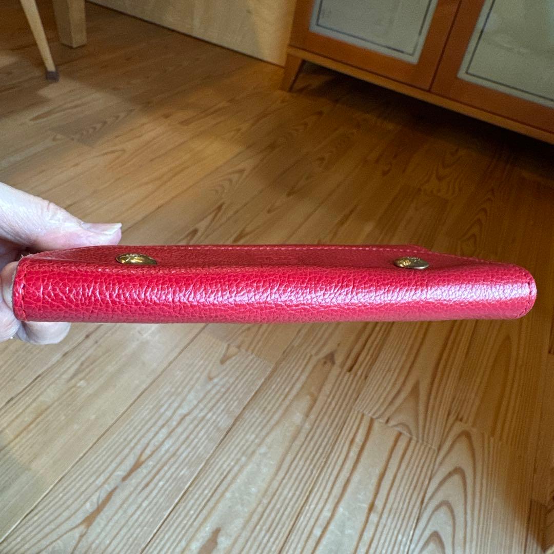 【新品】IL BISONTE ミディアムウォレット レッド♡