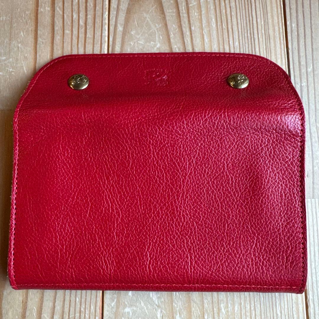 【新品】IL BISONTE ミディアムウォレット レッド♡