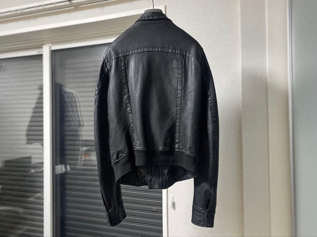 ジャケット・アウター Rick Owens archive leather biker jacket