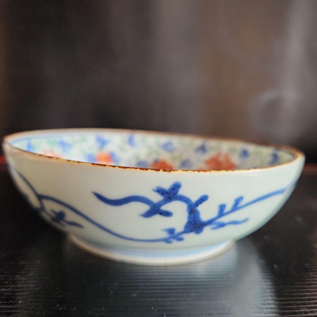 柿右衛門手色絵花唐草文様小皿