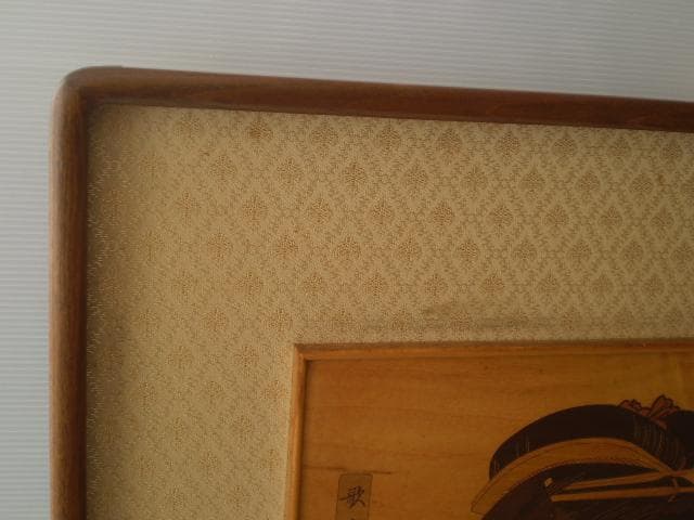 喜多川歌麿。約４０年前土産店にて無理言って譲って頂き購入。