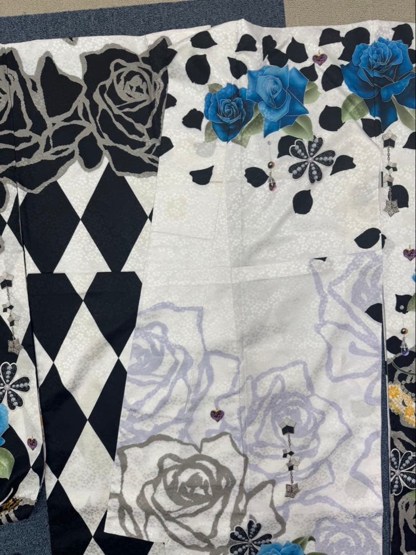 化繊　正絹 振袖 成人　2着セット