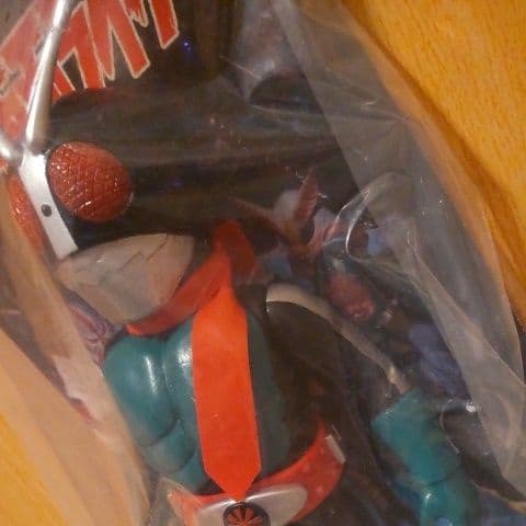 仮面ライダー旧2号　一文字隼人ヘッド　未開封新品　東映レトロソフビメディコムトイ