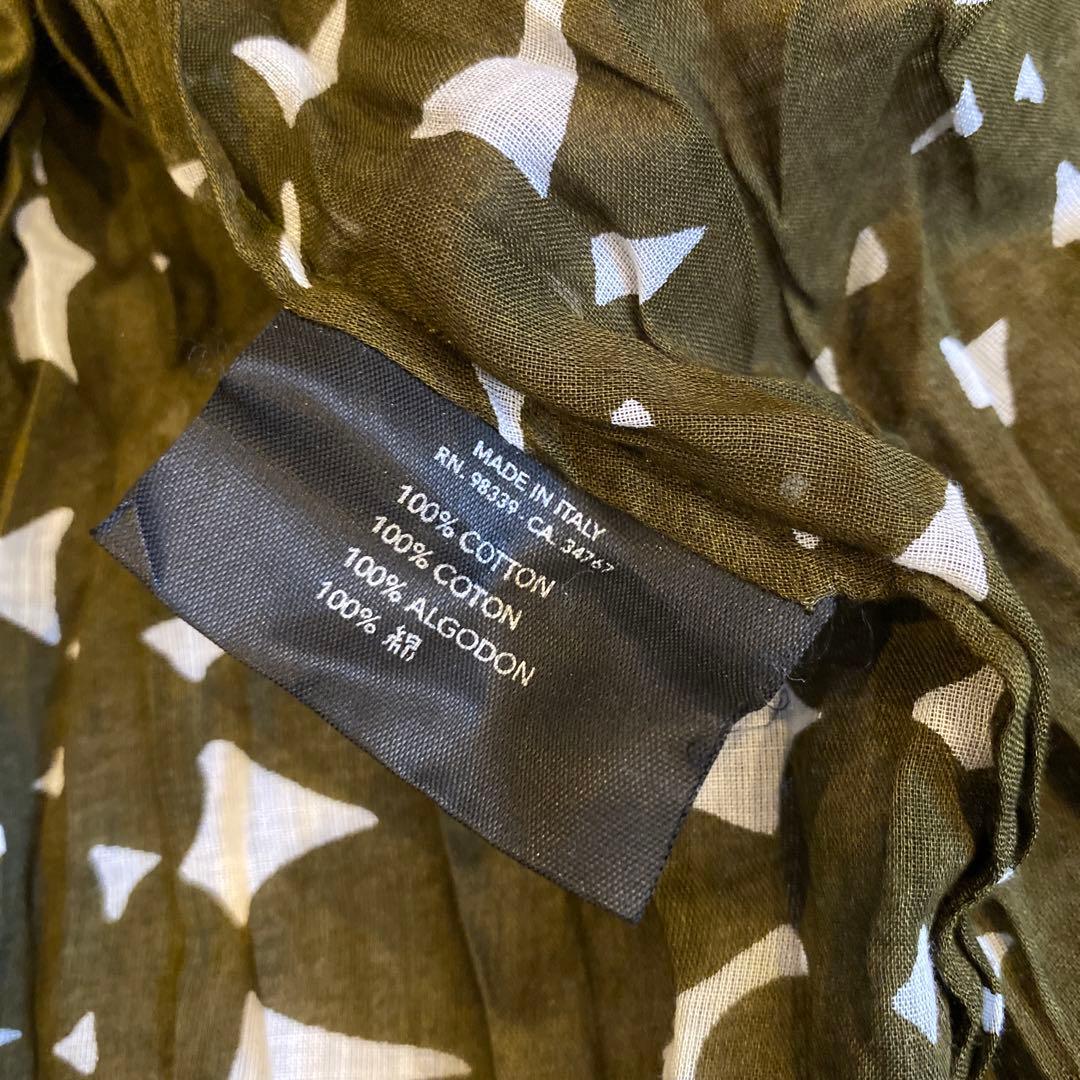 PRADA スカート　38 プリーツ　巻きスカート　ビンテージ　深緑　総柄　迷彩