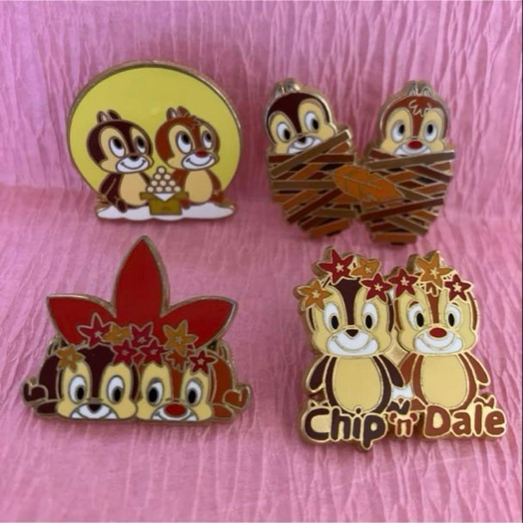 レア　チプデ　ディズニーストア　JDS ピン　チップ　デール　秋　冬　セット