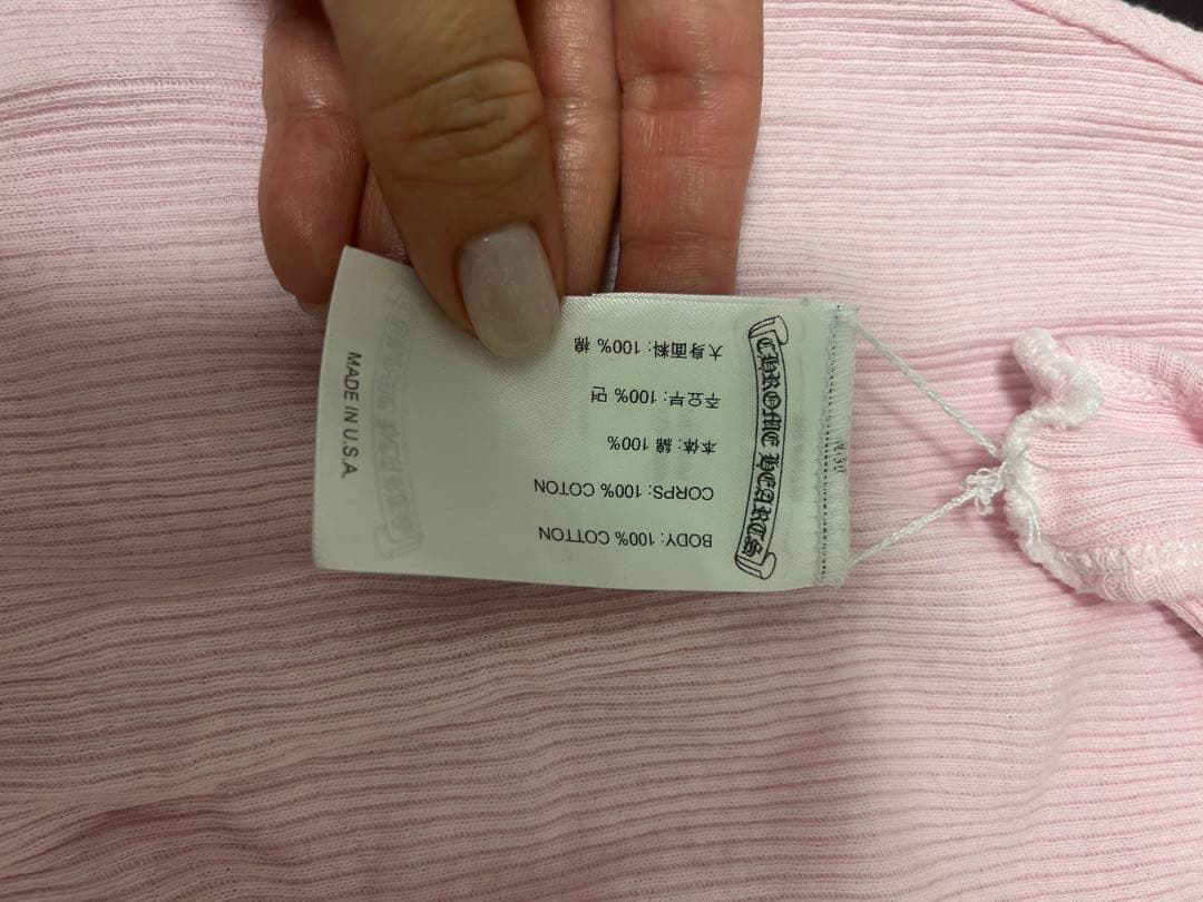 希少カラー　クロムハーツ　タンクトップ　ピンク　Mサイズ