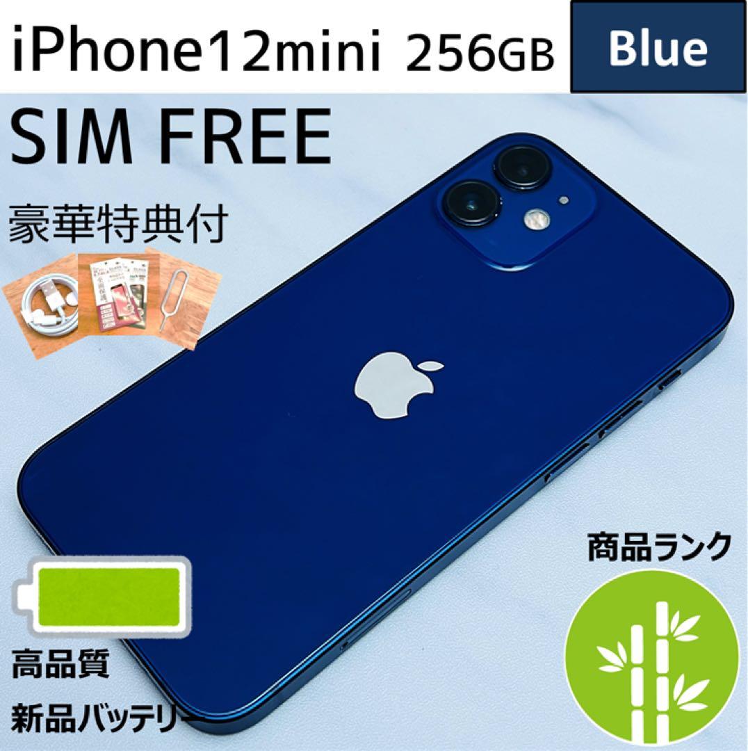 【上美品☆】iPhone12mini 本体 Blue 256GB SIMフリー