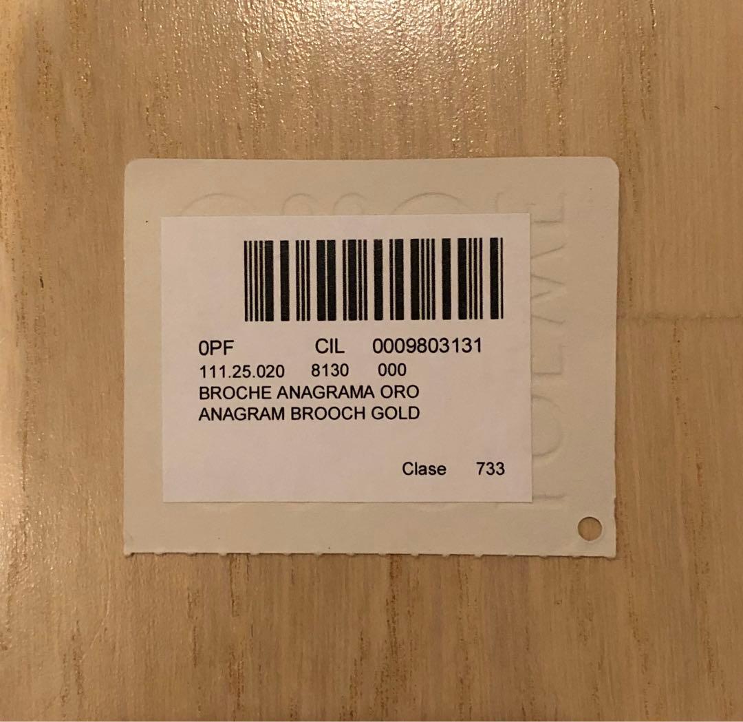 LOEWE ロエベ アナグラム ブローチ(メタル)ゴールド