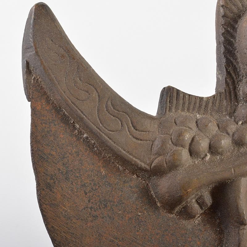 チベット密教法具　古銅　カルティカ　カルタリ　曲刀　斧　M　R7285