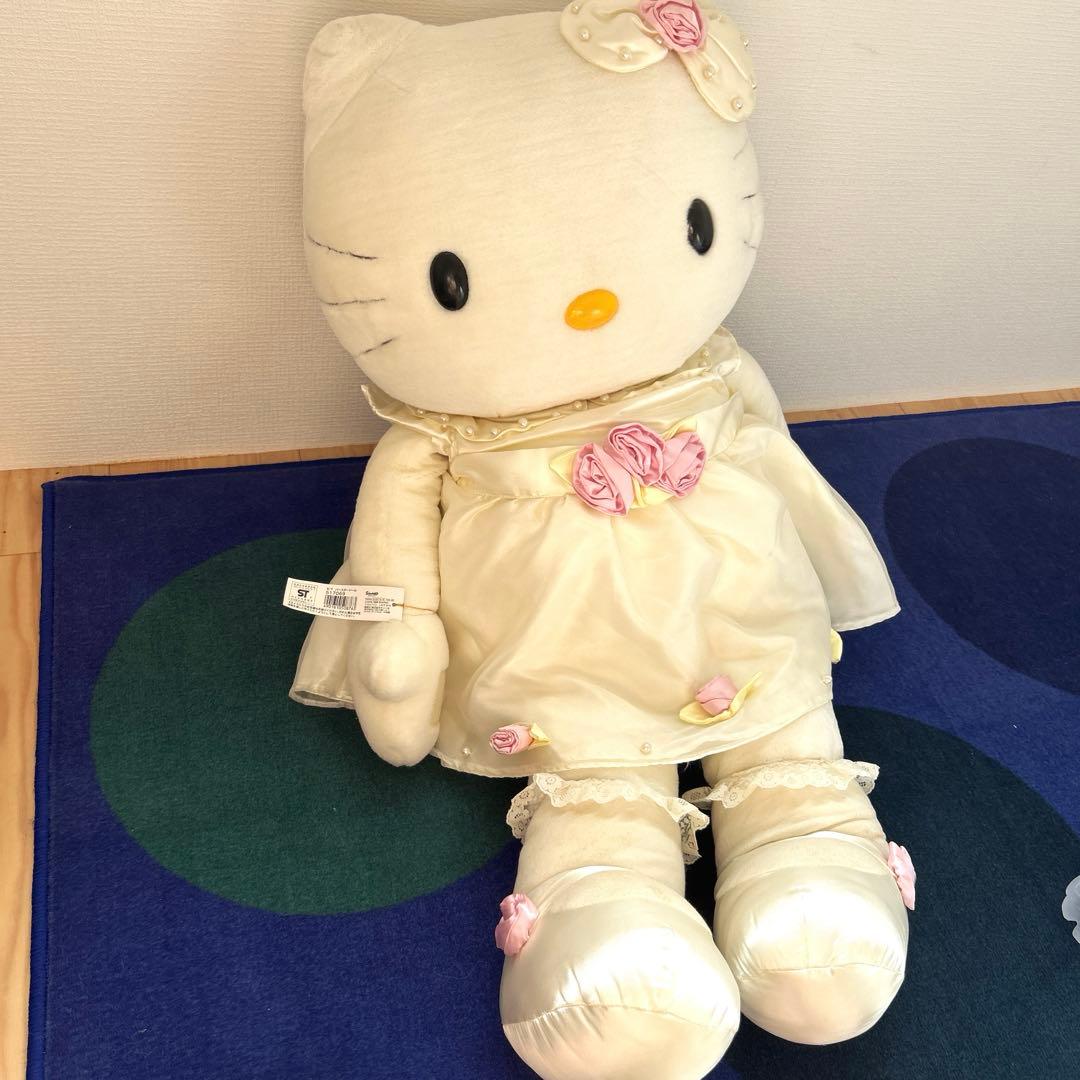 希少　ハローキティ24周年限定バースデードール特大ぬいぐるみ　ローズキティ　足長