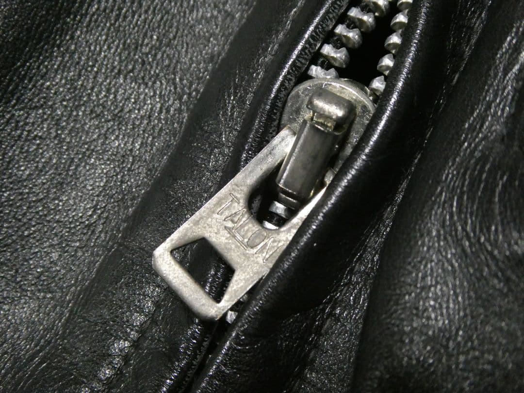 ※専用！黄金サイズ38！ショット658襟付シングルトラッカージャケット黒ブラック