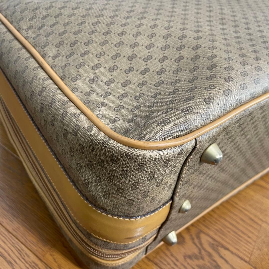 【美品 】GUCCI グッチ トラベルバッグ マイクロGG柄 オールドグッチ