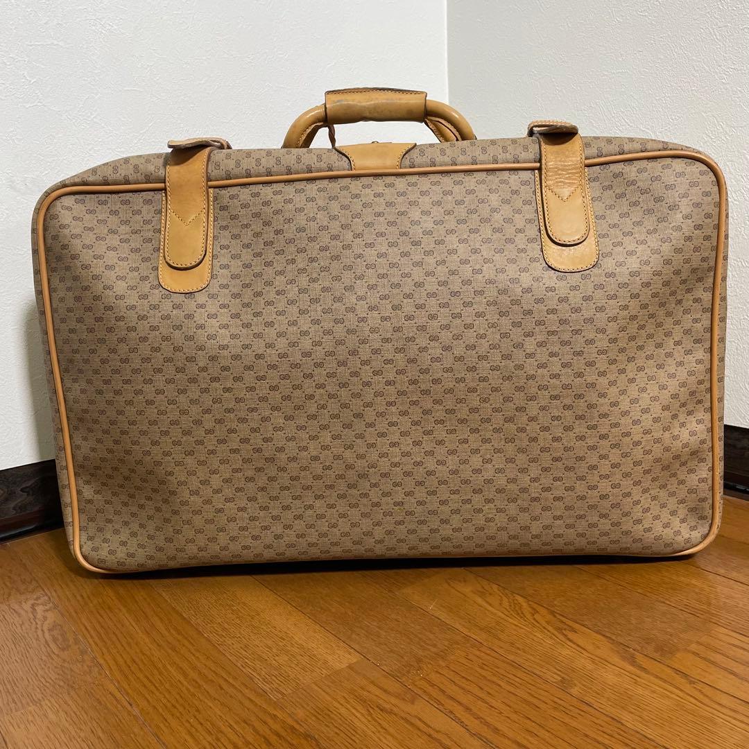 【美品 】GUCCI グッチ トラベルバッグ マイクロGG柄 オールドグッチ