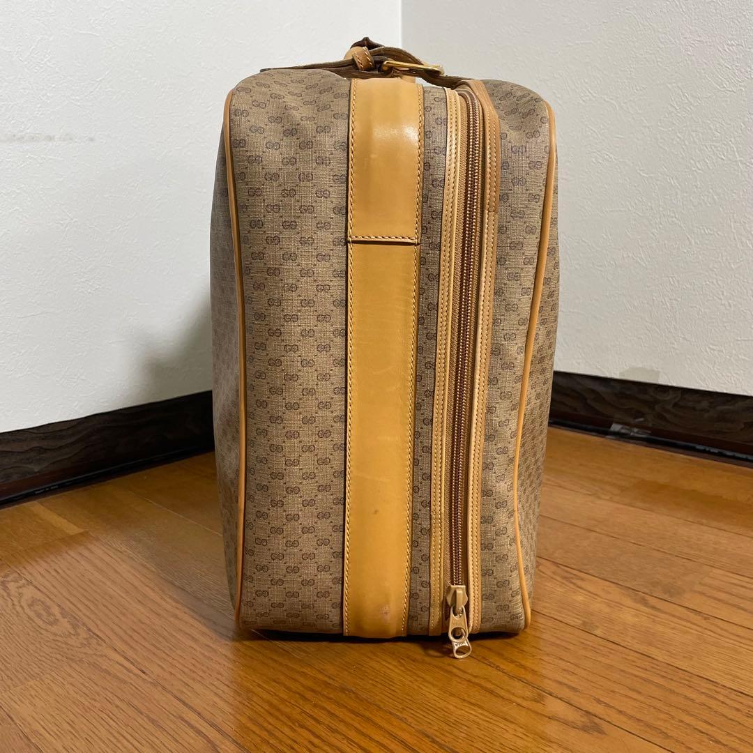 【美品 】GUCCI グッチ トラベルバッグ マイクロGG柄 オールドグッチ