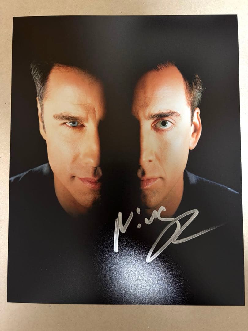 東京コミコン2025 直筆サイン　ニコラスケイジ　額縁付き　フェイスオフ　ジョン