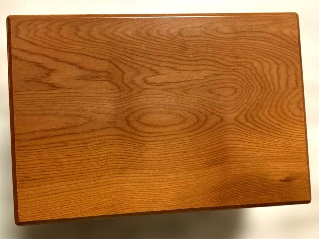 美品✨利休 茶箱✨美しい木目　艶あり　面無し　外箱有り。