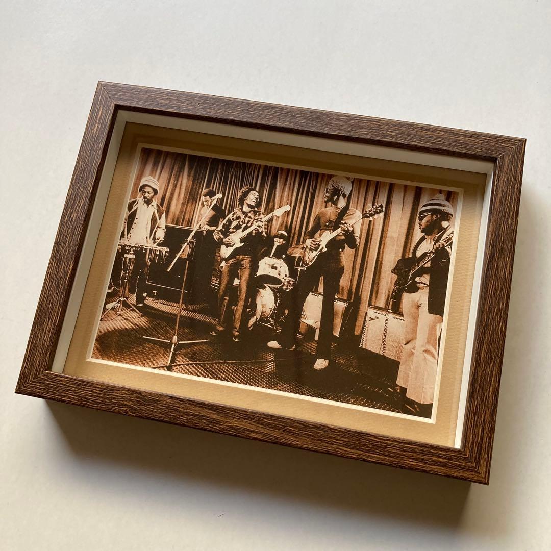 BOB MARLEY & WAILERS 額縁付　　非売品　ポストカード　レゲエ