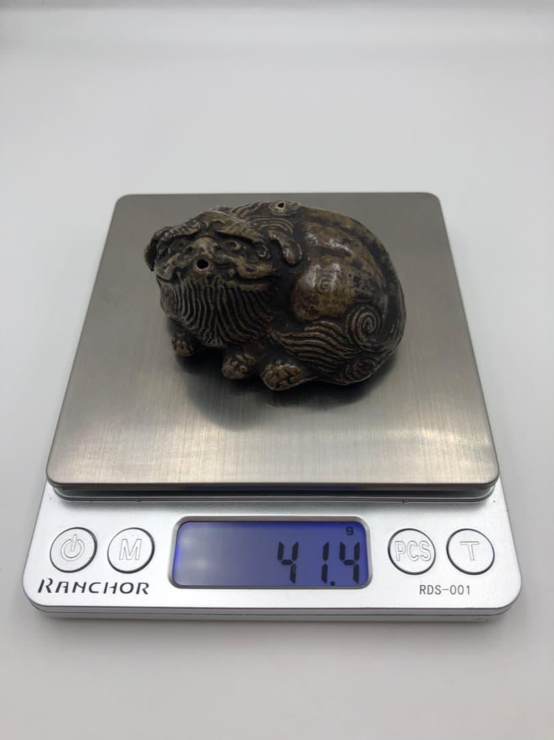 備前 獅子型 水滴 書道具 文房四宝