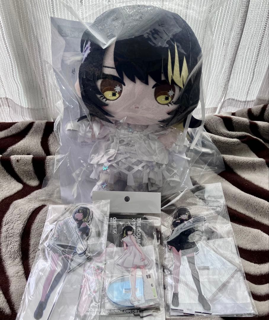 開封品　ぬいぐるみ 斑鳩ルカ　もちWhat! シャニマス　アクリルスタンド付き