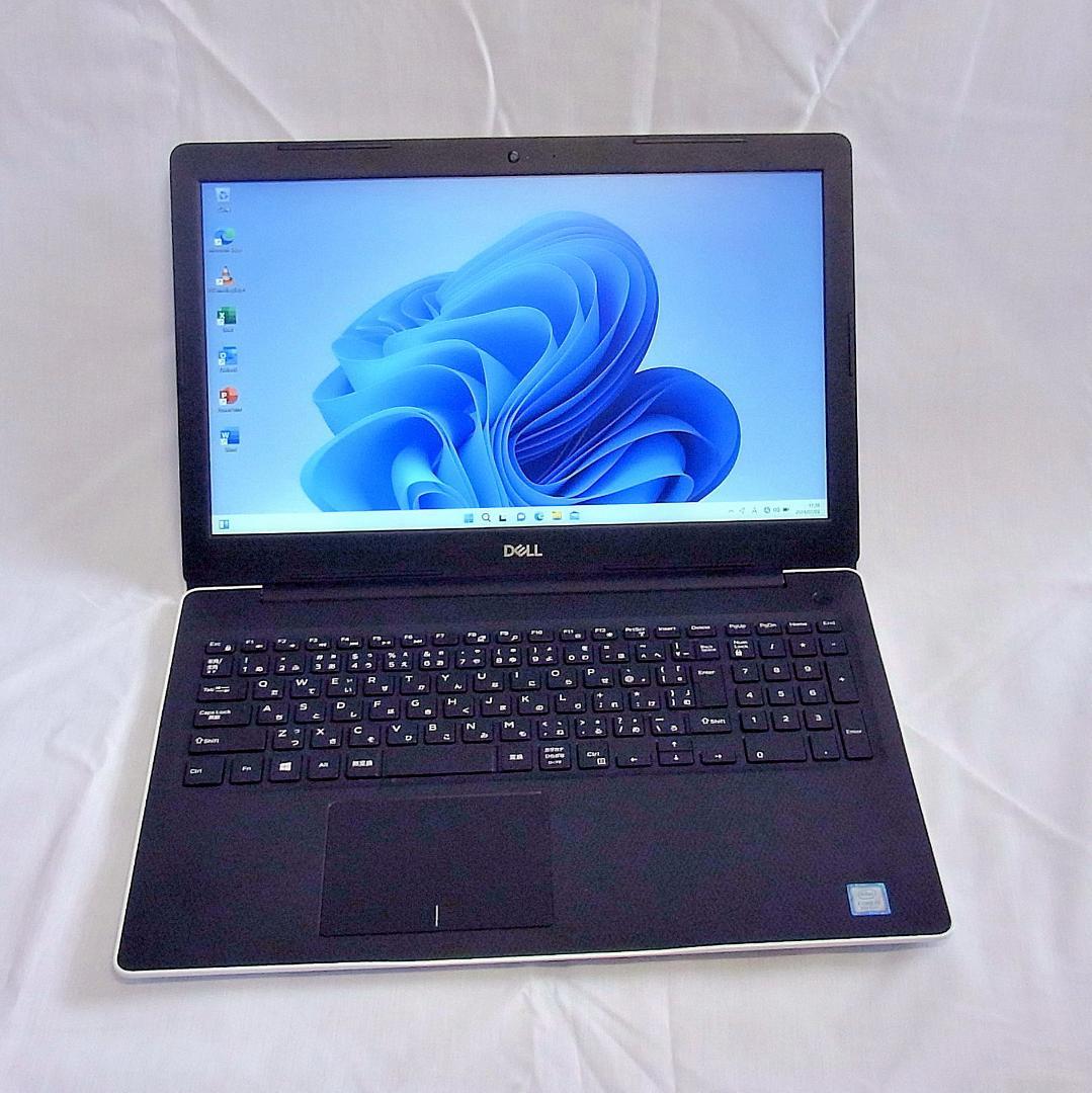 【メモリ価格が4～5倍に高騰！】デルノートパソコン／15型／第8世代／SSD