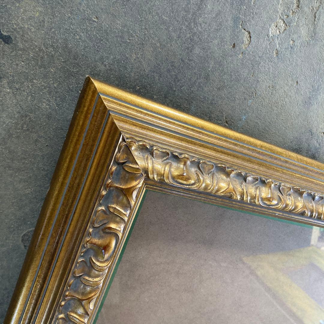 き*ん様 ※規格外サイズ F25に近い 油彩額縁 ゴールドフレーム