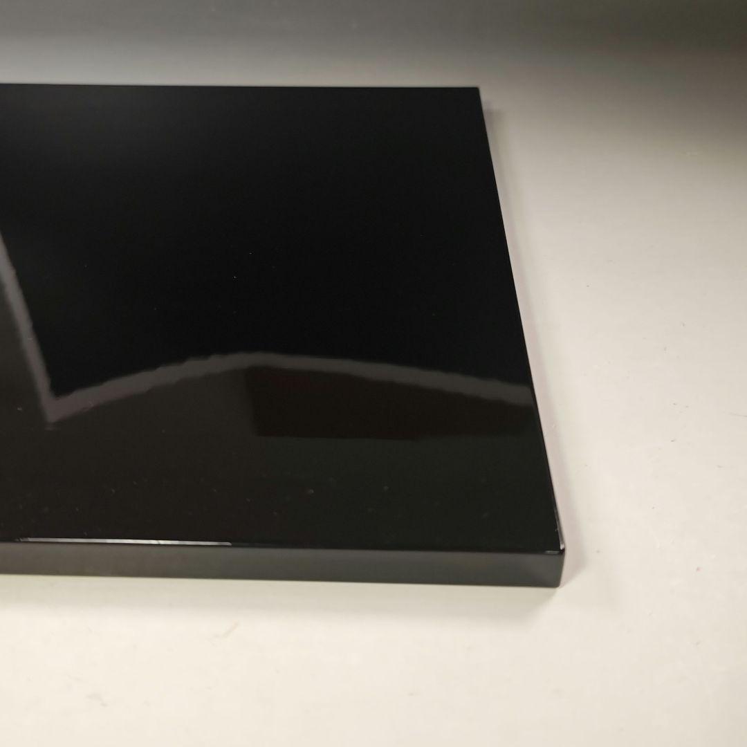 イ871 敷板『塗師　出坂道友』『敷板　2枚組　共箱』花台　漆塗