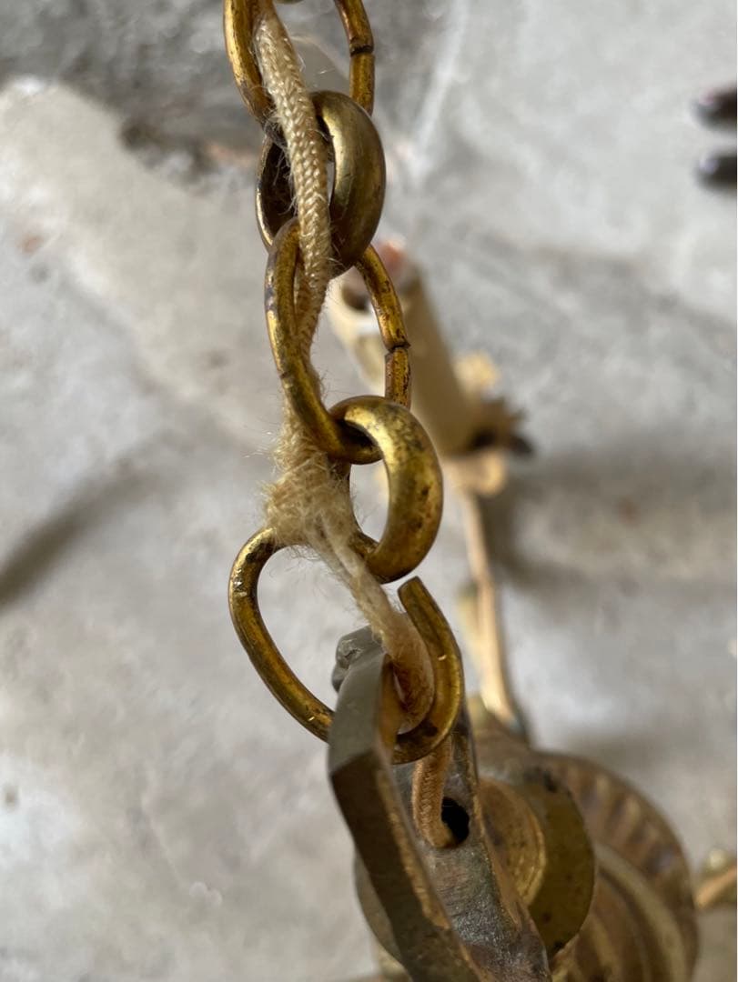 4-1. フランス アンティーク シャンデリア 4灯 キャンドル ライト