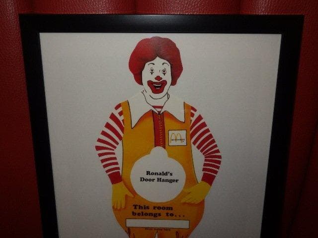 90’S★ロナルド・マクドナルド★壁掛け★ピエロ★サーカス★ビンテージ★ポスター