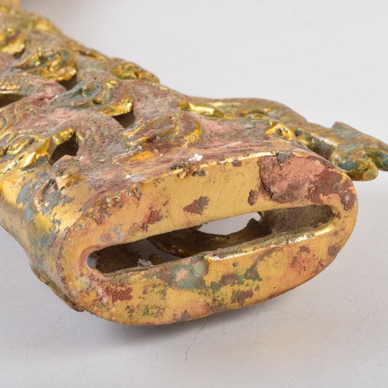 アンティーク　古銅鍍金　アラビアジャンビーヤ　模造刀　C　8749A