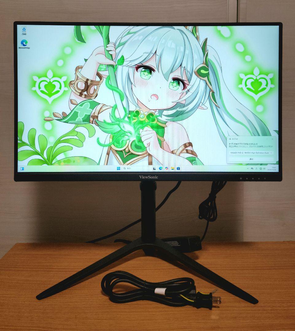 ViewSonic 240HzゲーミングモニターVX2428J2-7　25年製