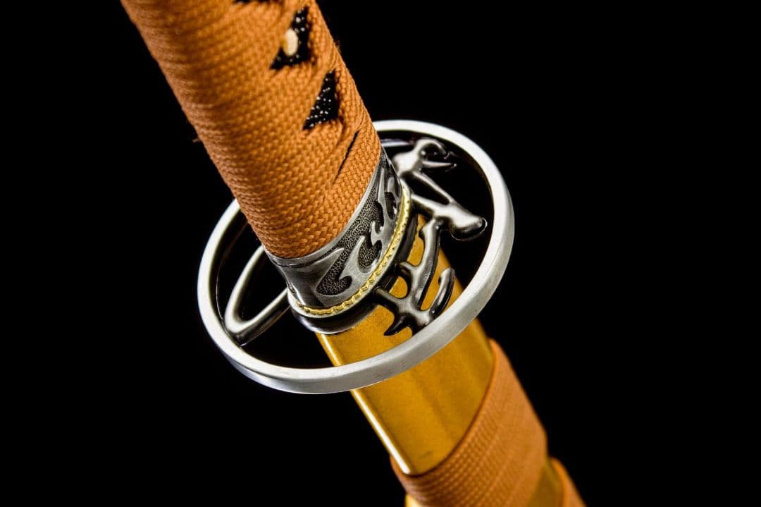 1057-武具 刀装具 日本刀　模造刀 居合刀 武士道 武蔵 鑑賞用 手鍛造打