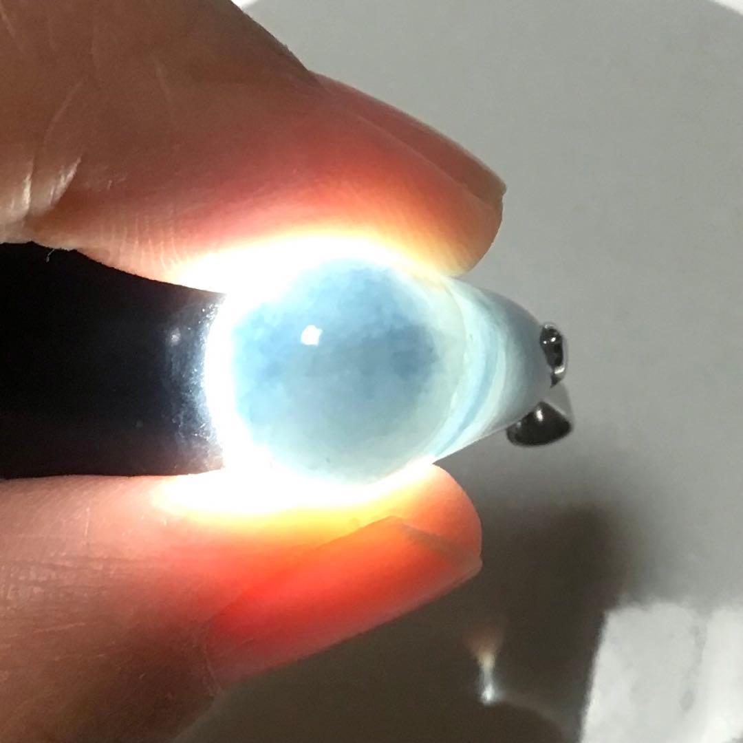 コン沢翡翠　ペンダントトップ　雫型