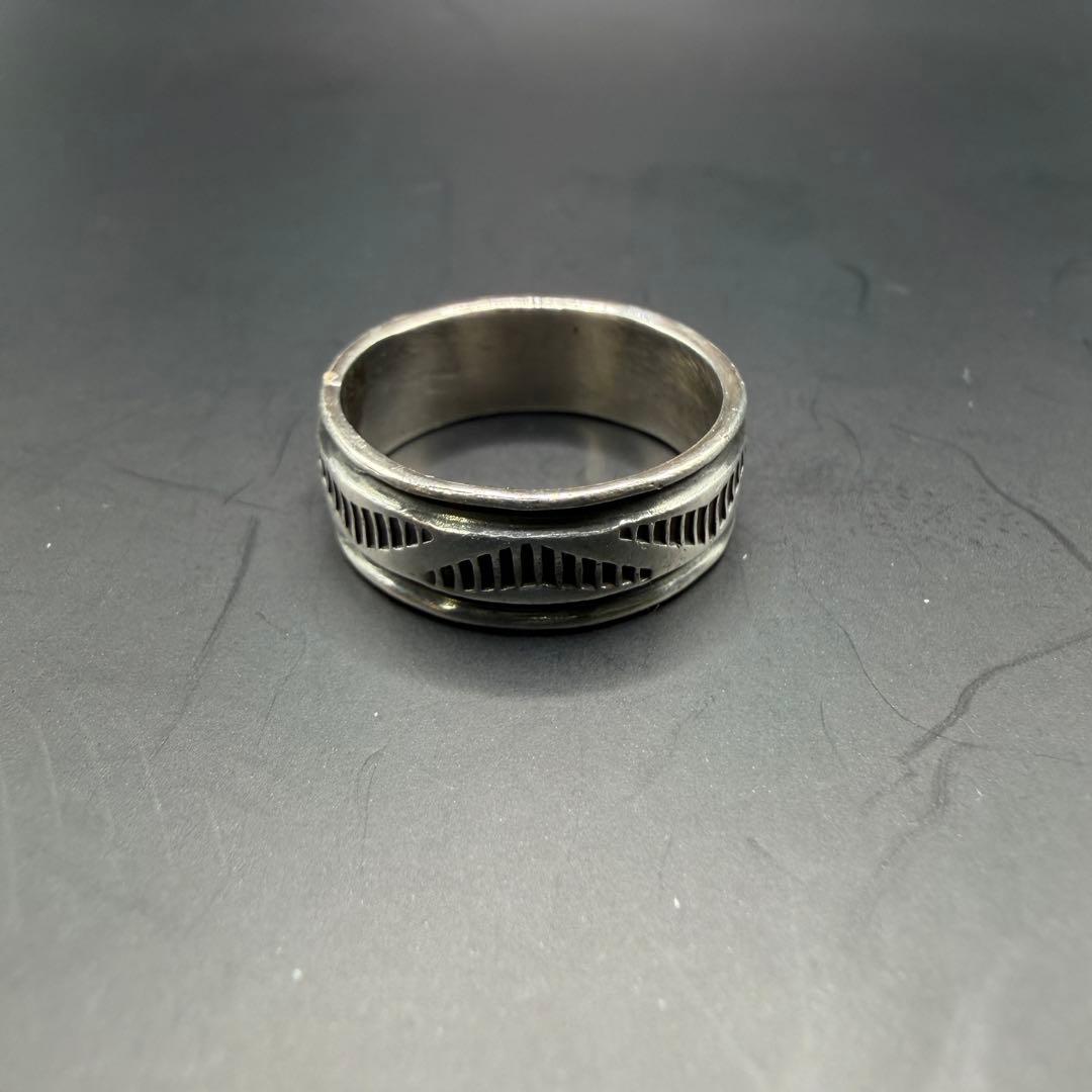 【NAVAJO】Bruce Morgan シルバーリング 18号