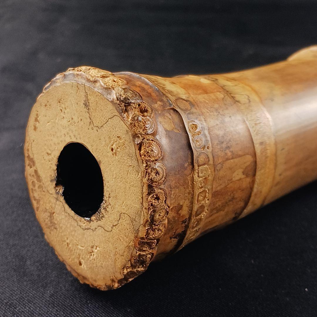 Y3110-3 琴古流 尺八 銀三線 全長54㎝ 古竹製