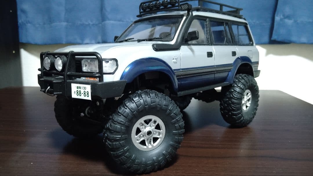WPL C24改　C54..1 ランクル80ボディ搭載　製作車　1/16