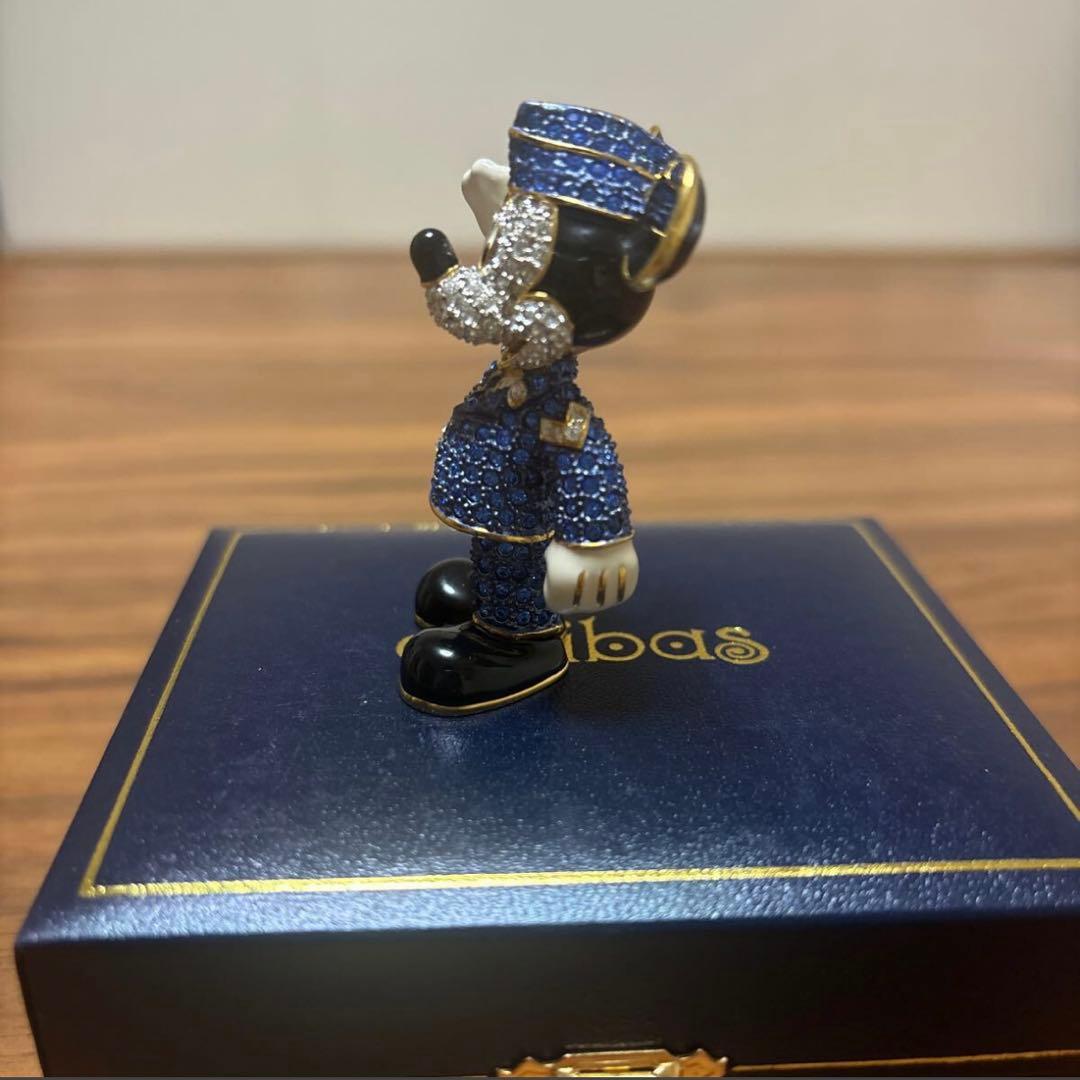 ディズニー　アリバスブラザーズ　スワロフスキー ミッキー 希少　置物