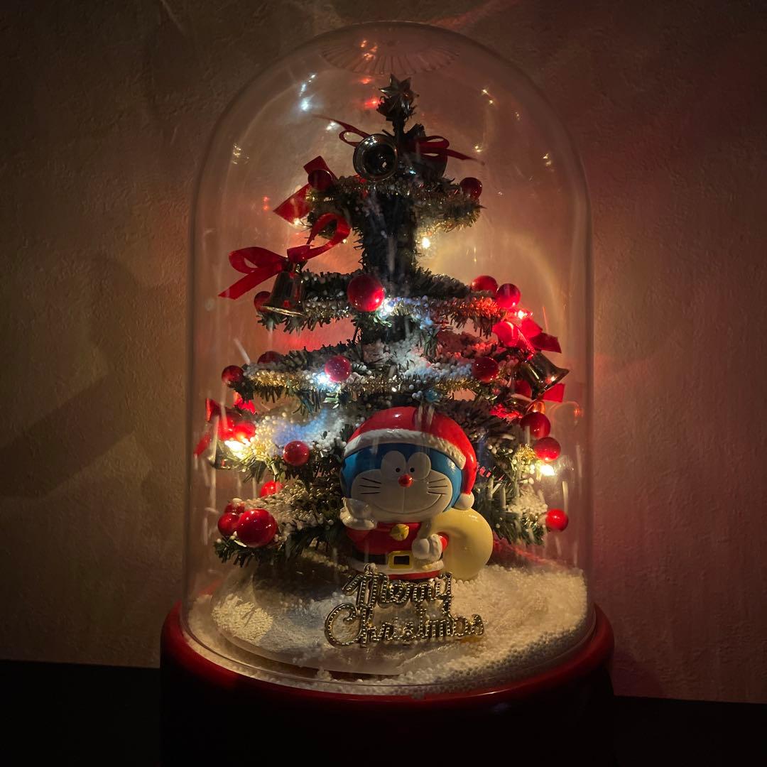 ドラえもん 雪ふるツリー　ビンテージ