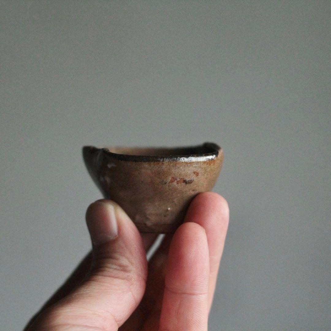 京唐津 ぐい呑み 盃 幕末〜明治 絵唐津 古美術 古道具 アンティーク