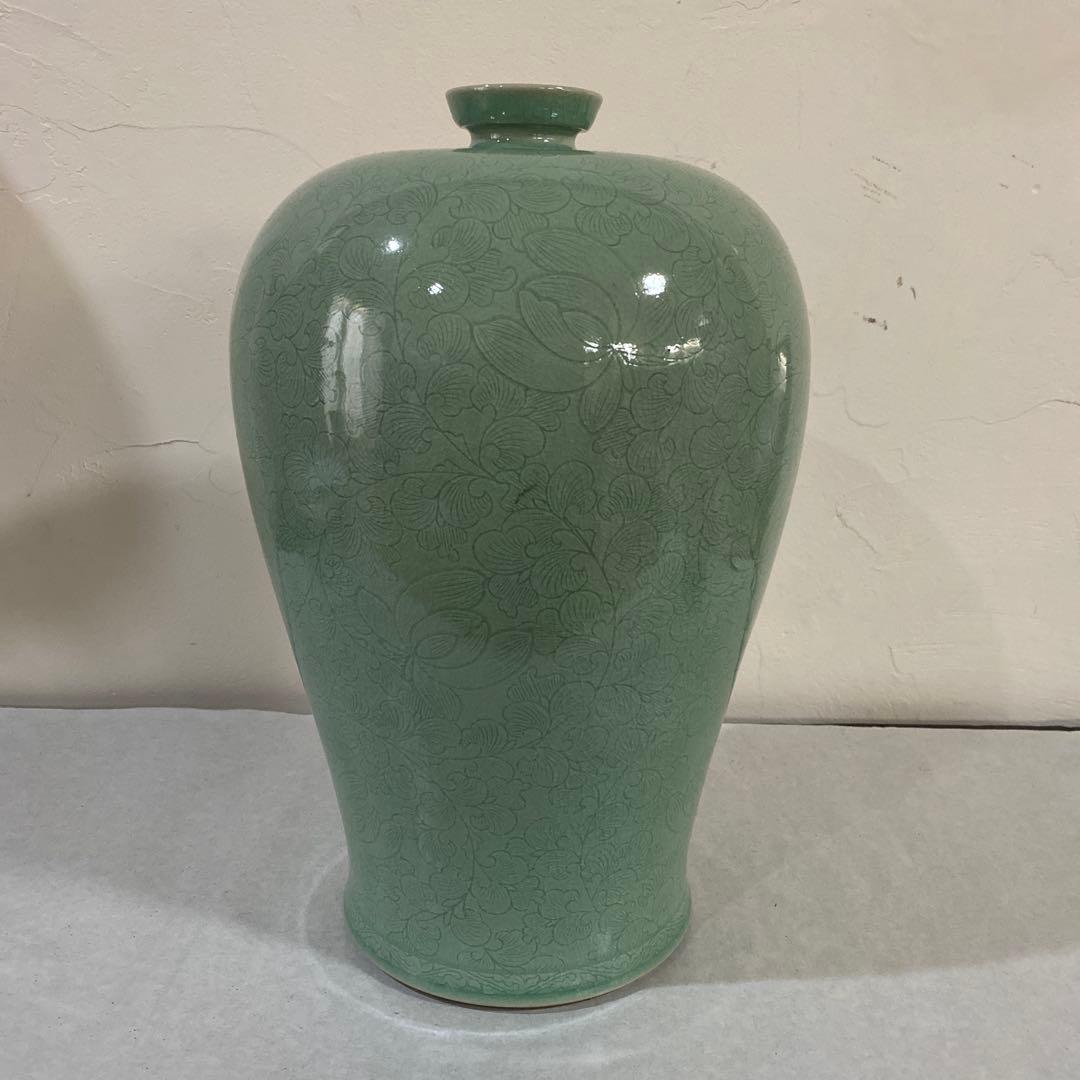 李朝　韓国　青磁　壺　瓶