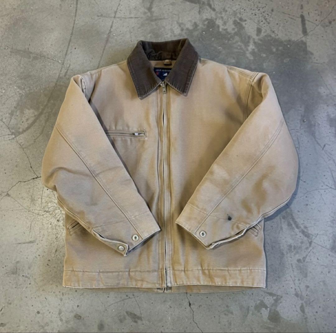 90s デトロイトジャケット 古着　短丈 ワークジャケット　ダック