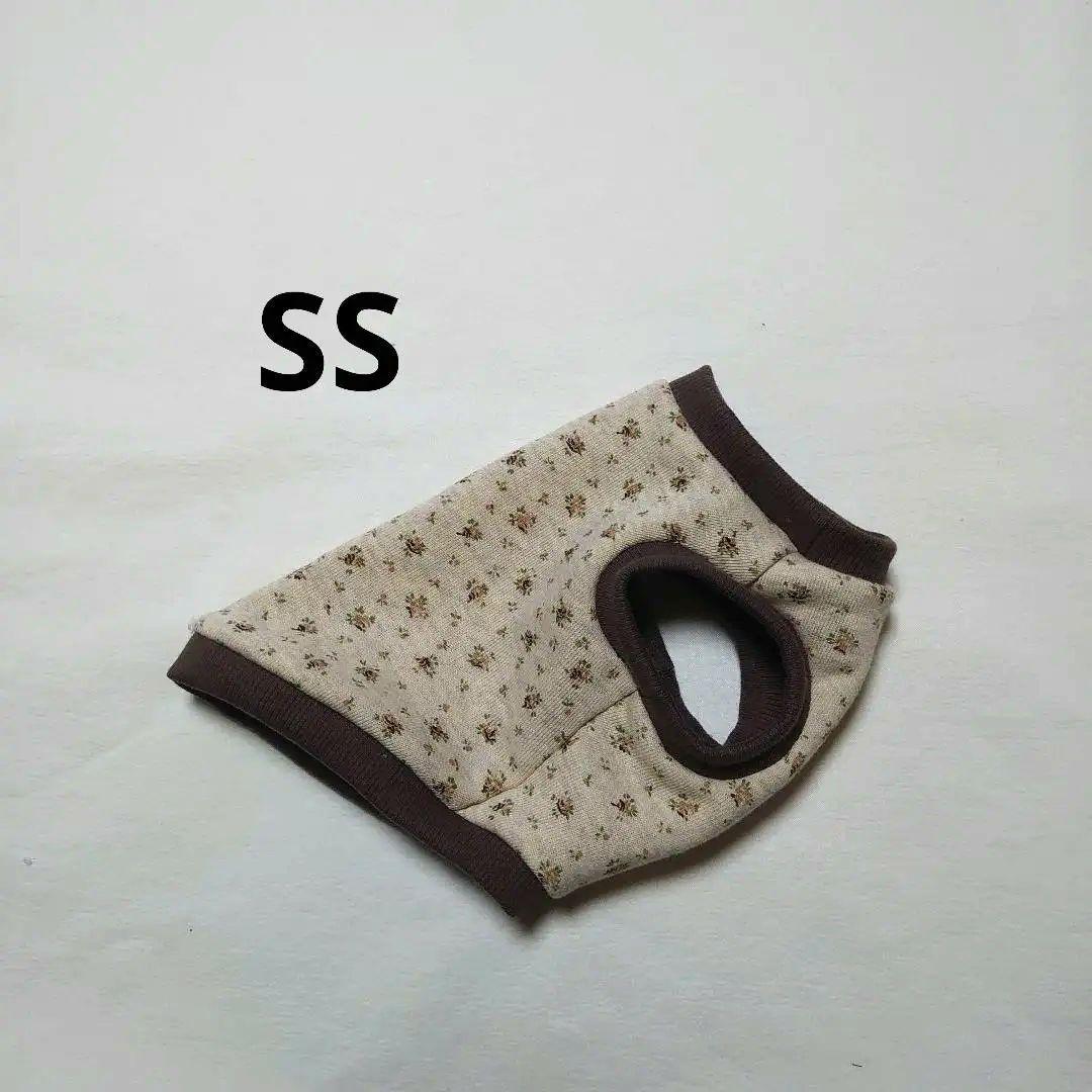 犬服 SS わんこの普段着　ブラウンローズ