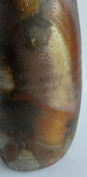 備前焼　茶道具　作家 中居靖　花器　三方花入れ