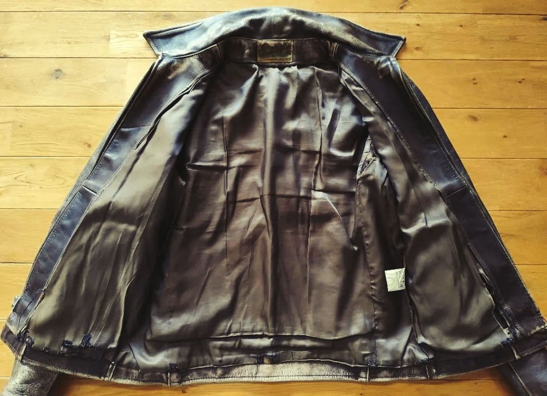 LVC Levi's リーバイス シボ革 レザージャケット 茶 M