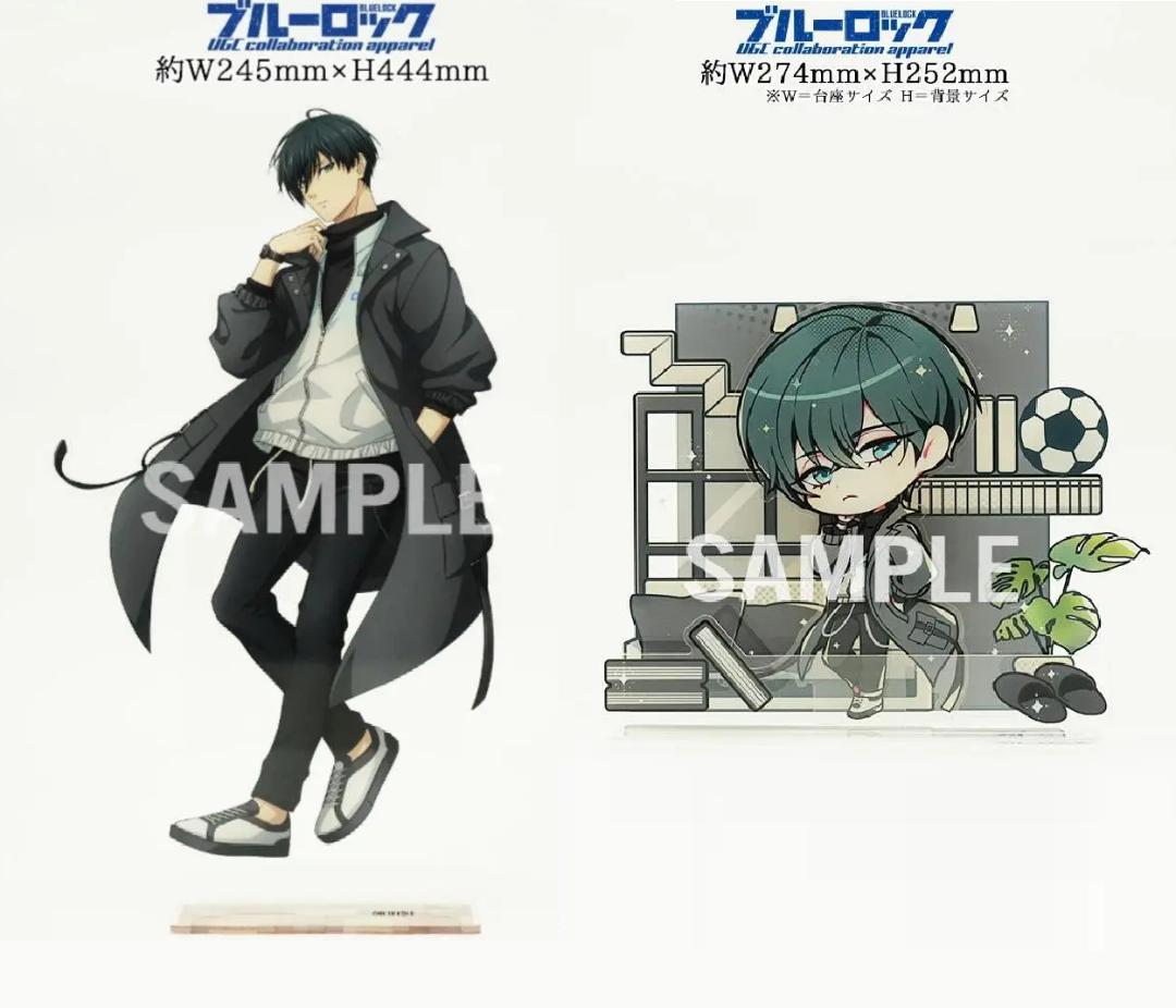 ブルーロック 糸師凛 UGCコラボ アパレル BIGアクリルスタンド Wセット