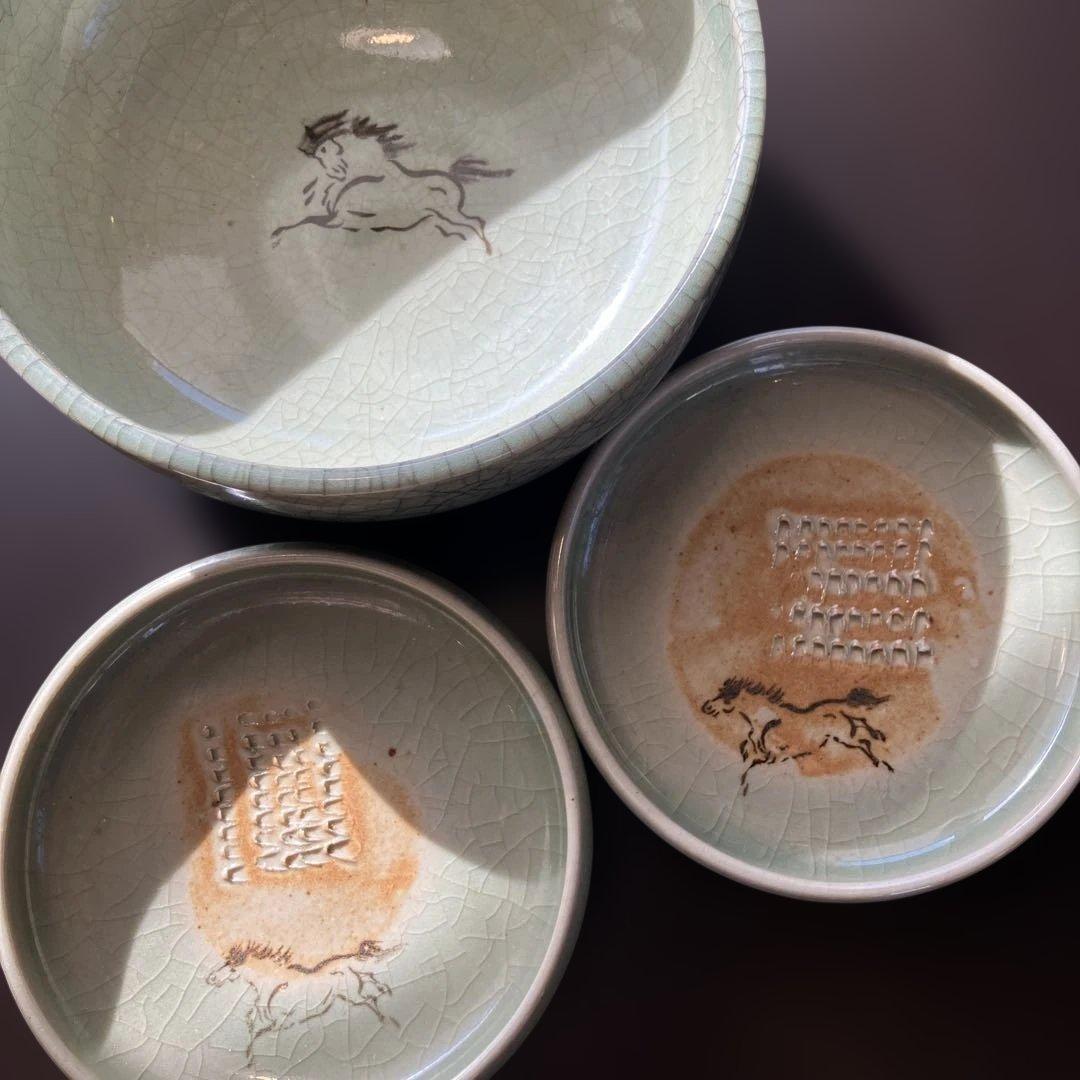 アンティーク馬刺し３点セット 今年の干支馬　縁起担ぎにぜひ