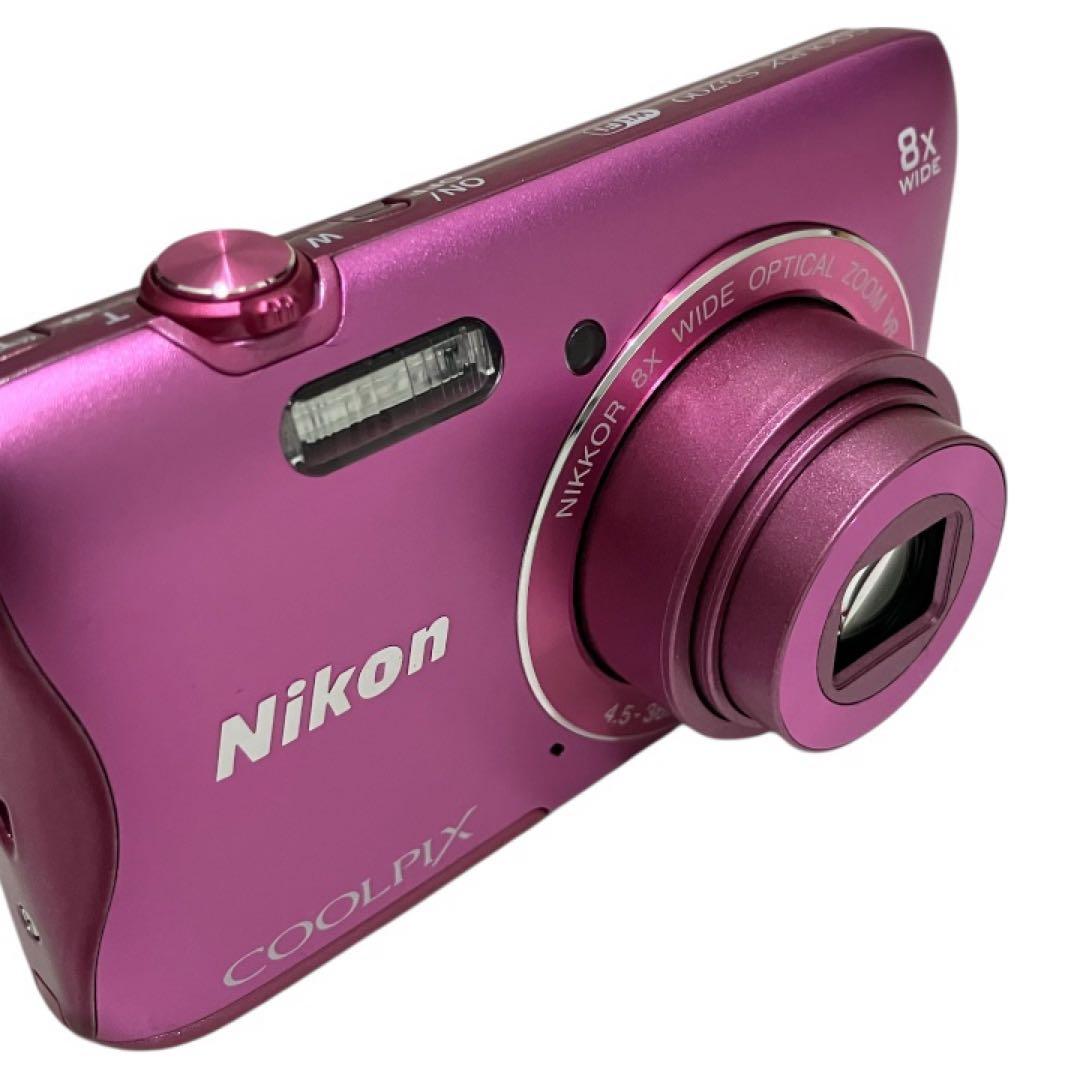 Nikon COOLPIX S3700 PK Wi-Fi搭載 デジカメ ピンク