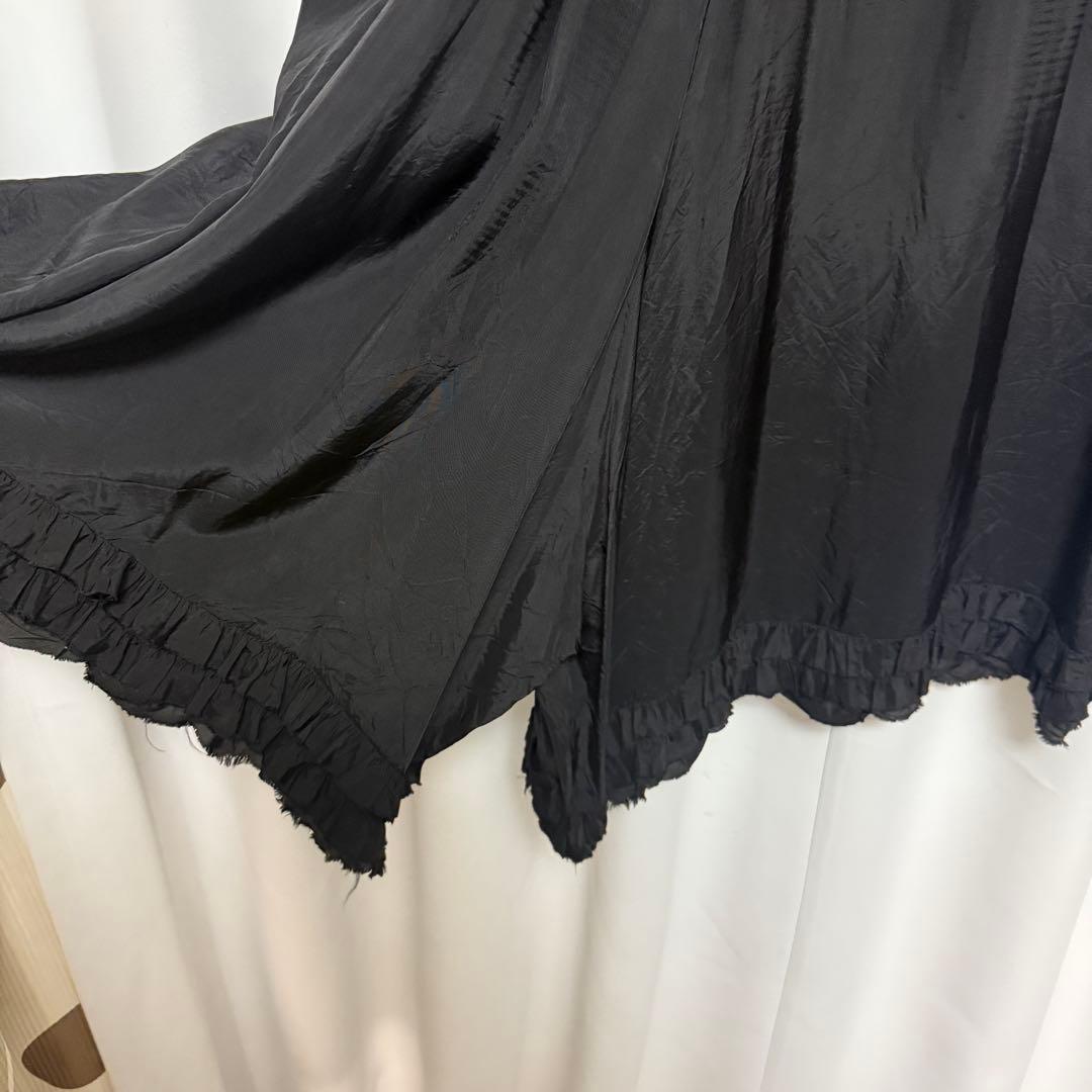 アーカイブ　コムデギャルソン　コムコム　キュプラサルエルパンツ　M 黒