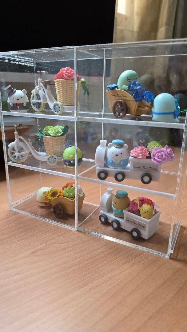 【美品】すみっコぐらし Re-Ment フラワー配達便 全6種 展示ケース付き